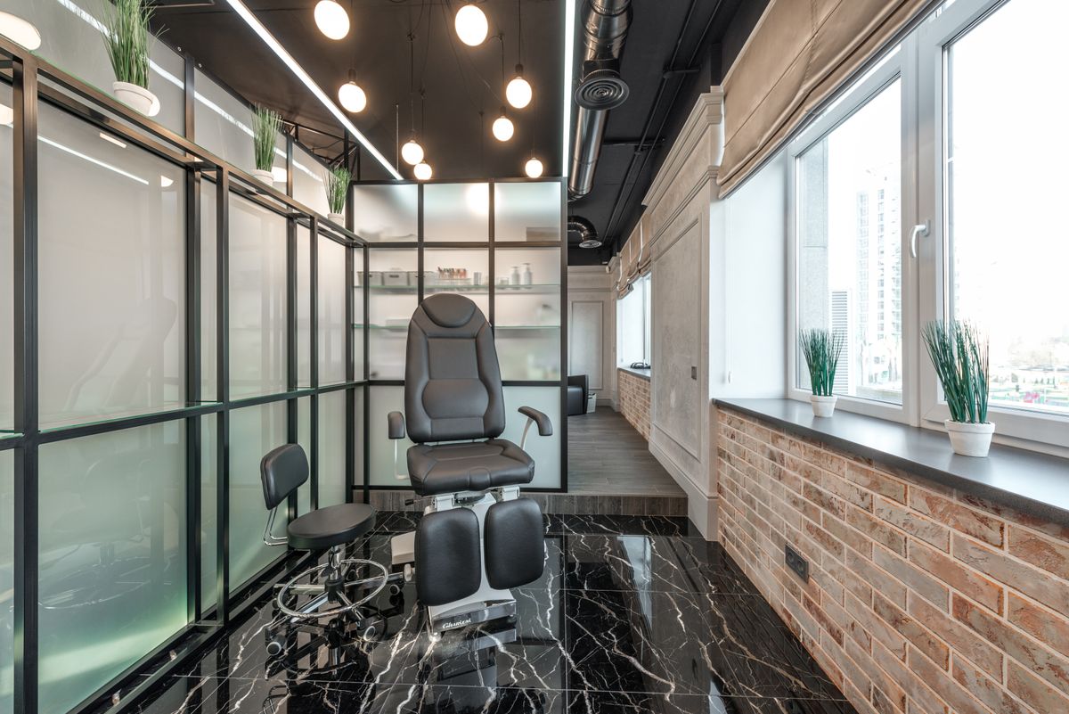 Private one-on-one nail studio interior